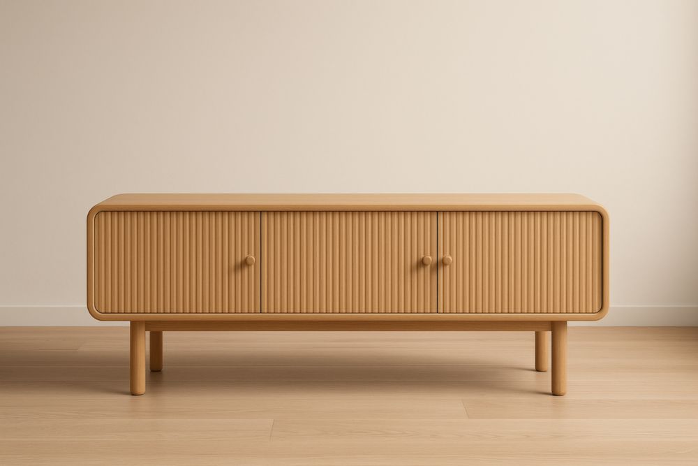 Meuble TV en MDF Chêne