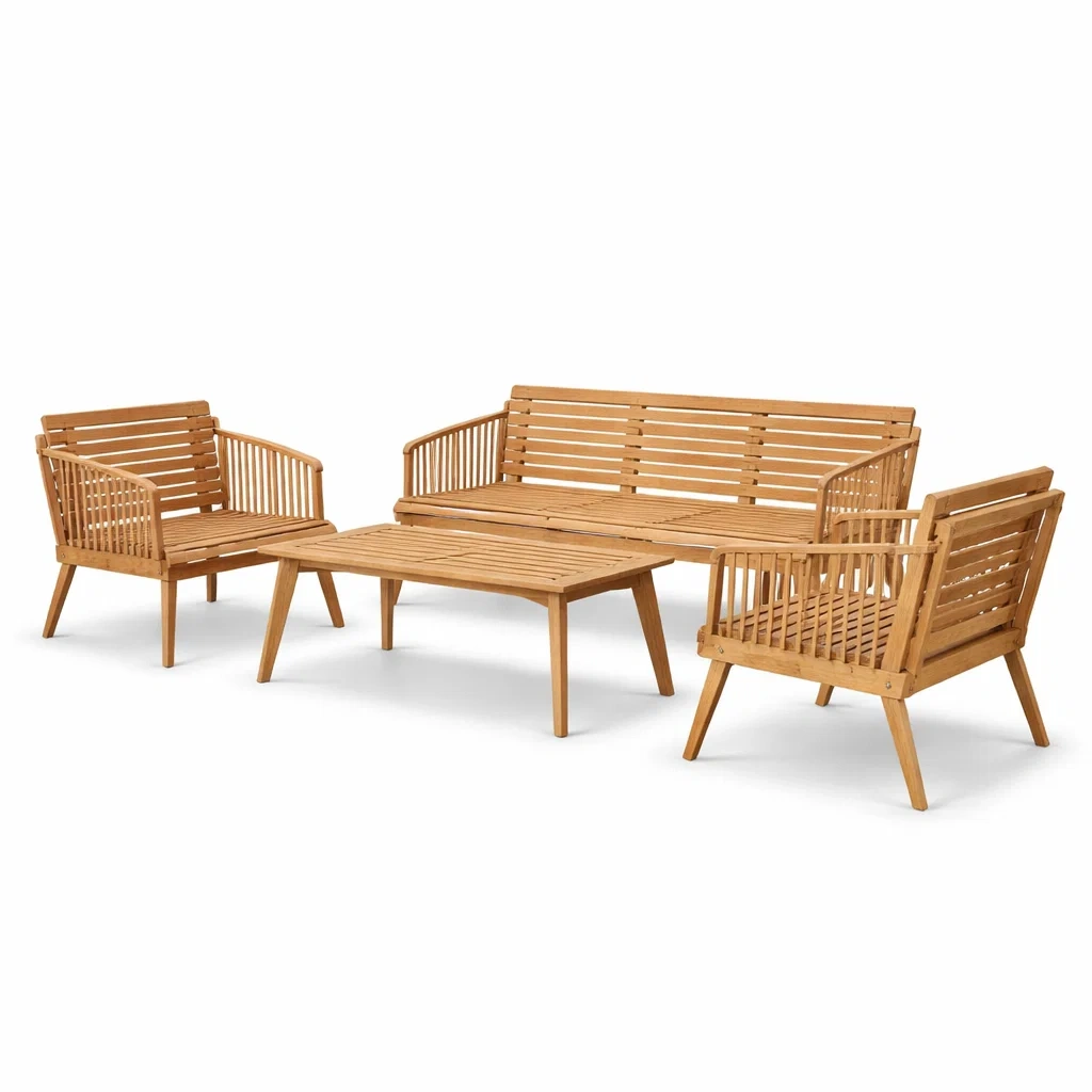 Salon de jardin en bois d’acacia-DREAM HAVEN PLACE