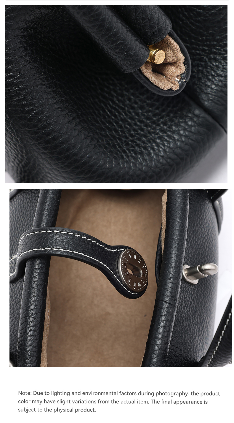 Dumpling Bag for Women – Premium Leather Handle & Crossbody Bag for Work & Everyday Use – Elegant & Versatile 24cm