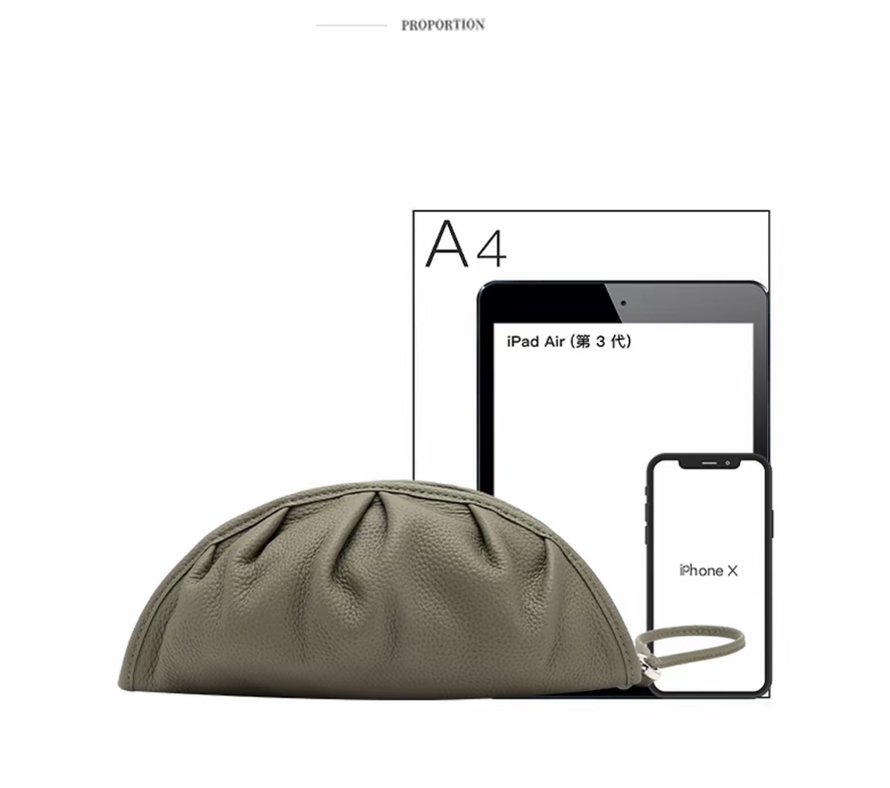 Niche relaxed style genuine leather handheld bag — a refined, portable handbag with large capacity for makeup