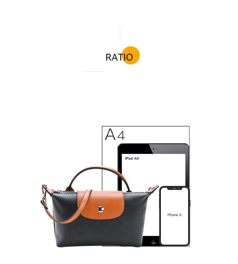 【Phone Bag】 mini color dumpling leather bag