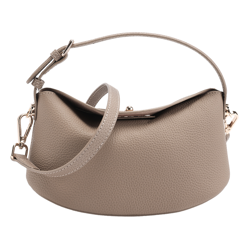 Genuine Leather Shoulder Bag for Women – Lightweight Crossbody & Top Handle Handbag for Daily Commute & Everyday Use – Elegant Design | 23cm