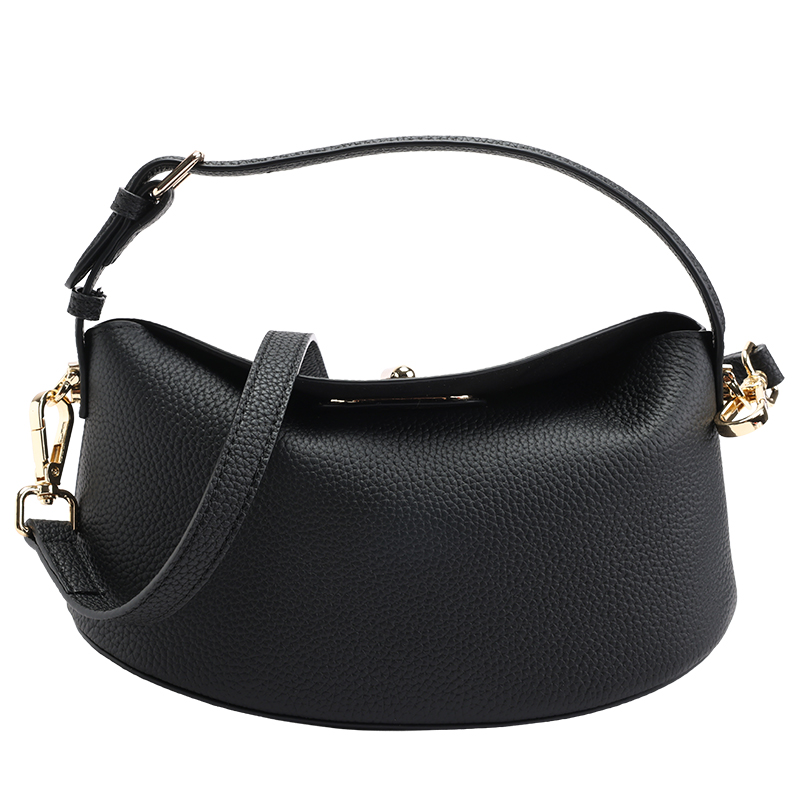 Genuine Leather Shoulder Bag for Women – Lightweight Crossbody & Top Handle Handbag for Daily Commute & Everyday Use – Elegant Design | 23cm