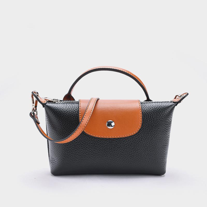 【Phone Bag】 mini color dumpling leather bag