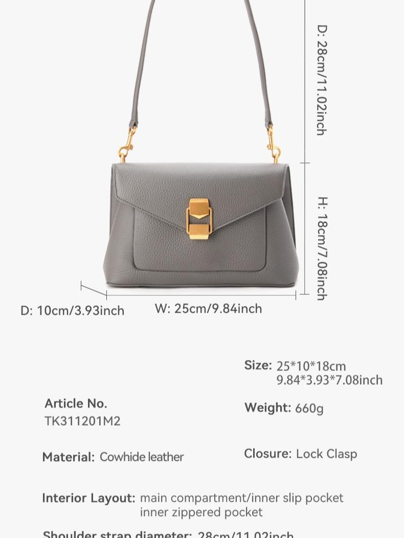 Cow Leather woman Underarm/cross body bag