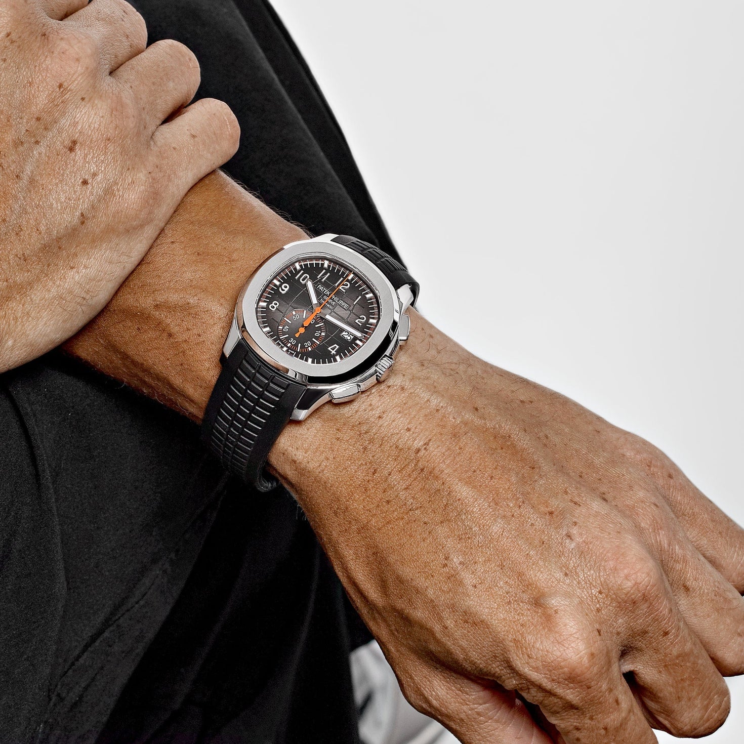 Patek Philippe Aquanaut Chronograph 5968A-001 'Tiffany & Co.' nerezová oceľ čierny ciferník