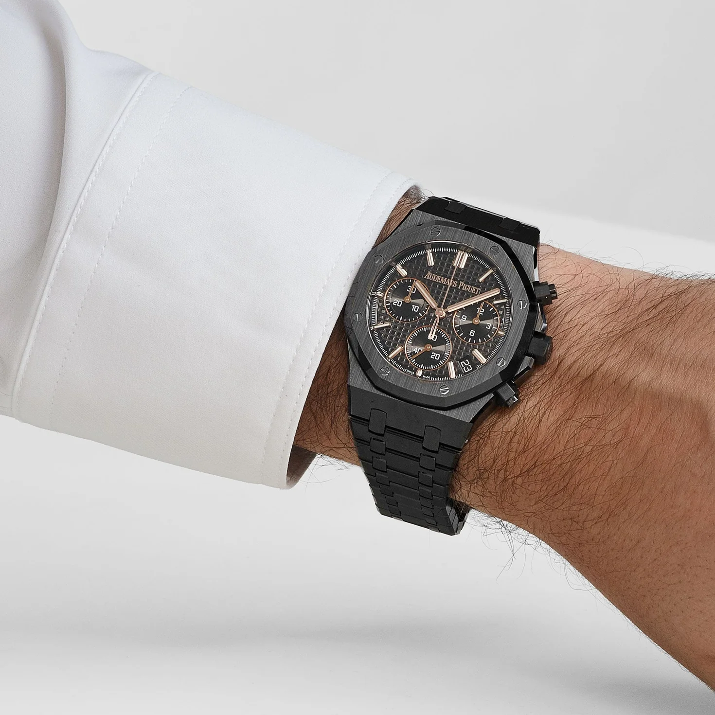 Audemars Piguet Royal Oak 26240CE.OO.1225CE.02 Chronograf Černá keramika Černý ciferník