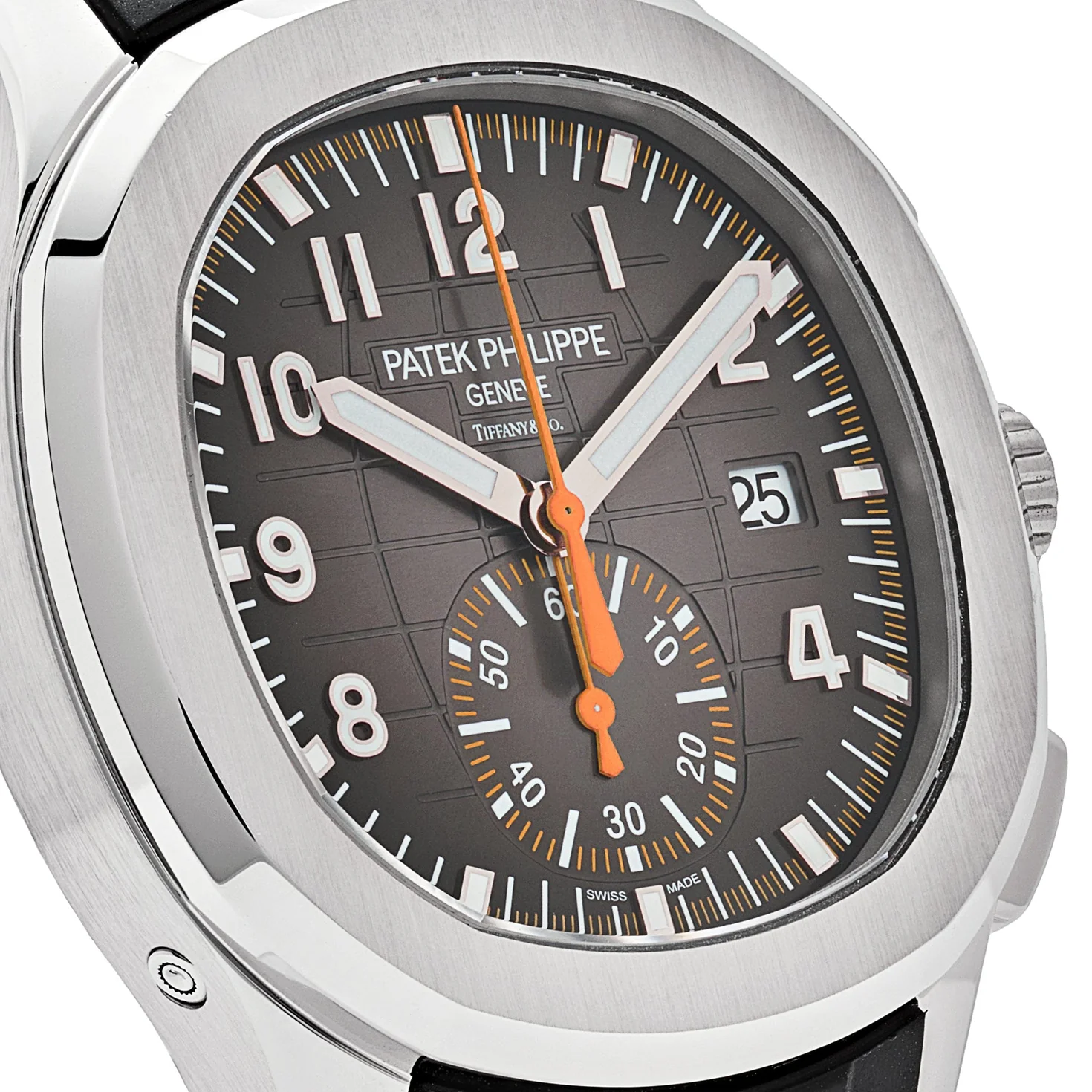 Patek Philippe Aquanaut Chronograph 5968A-001 'Tiffany & Co.' nerezová oceľ čierny ciferník