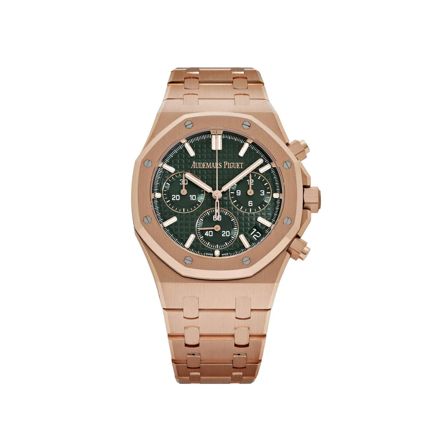 Audemars Piguet Royal Oak 26240OR.OO.1320OR.08 Chronograph Růžové zlato Khaki zelený ciferník (2024)