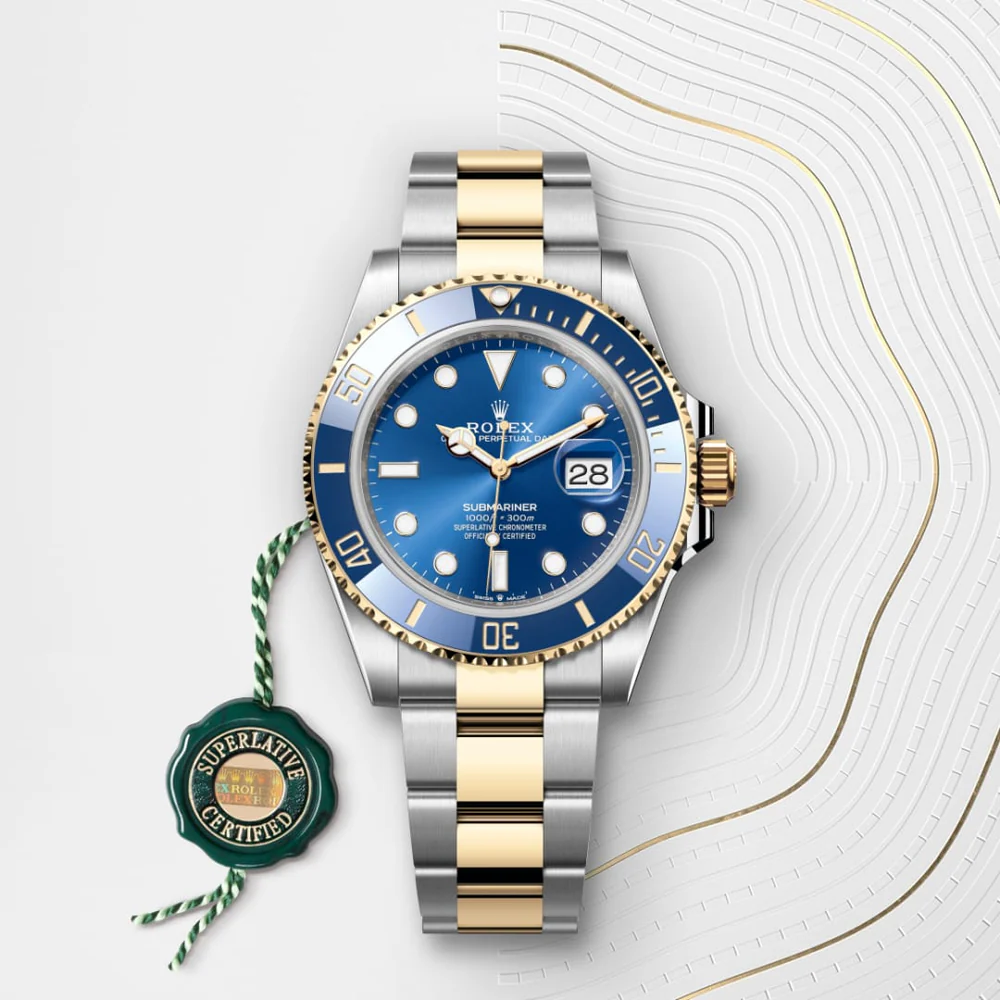 Rolex Submariner Date Oyster, 41 mm, Oystersteel a žluté zlato M126613LB-0002