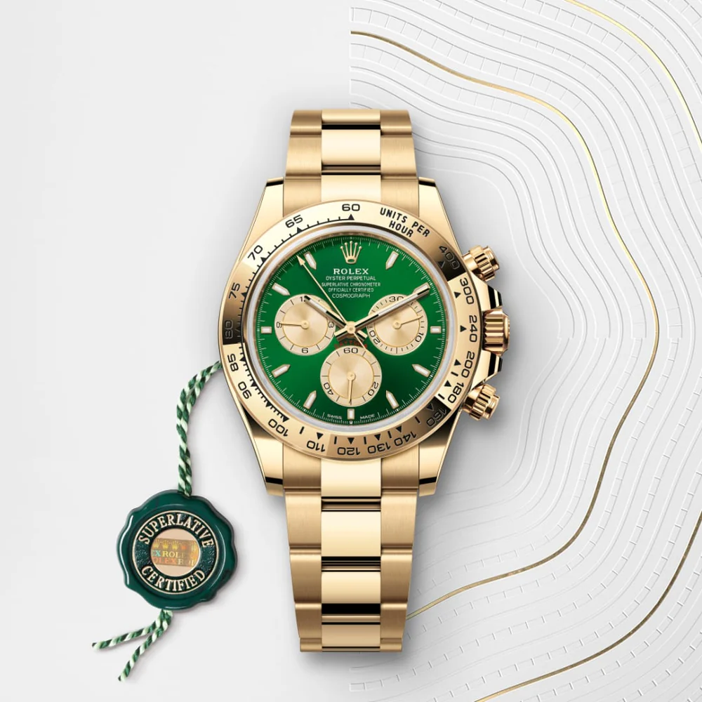 Rolex Cosmograph Daytona Oyster, 40 mm, žlté zlato M126508-0008