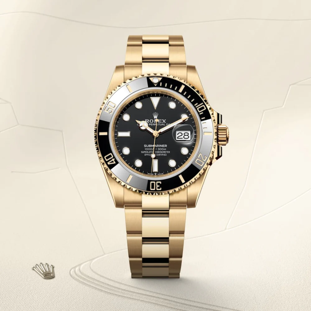 Rolex Submariner Date Oyster, 41 mm, žluté zlato M126618LN-0002