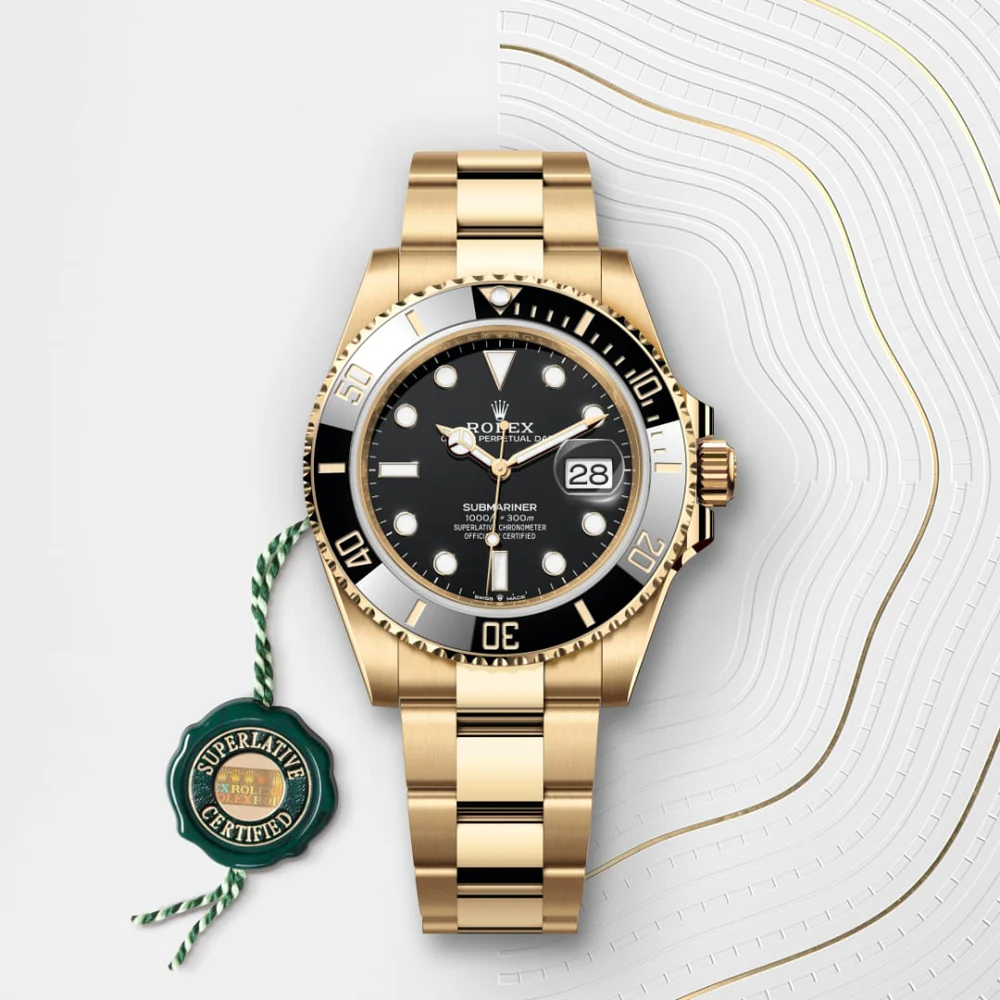 Rolex Submariner Date Oyster, 41 mm, žlté zlato M126618LN-0002