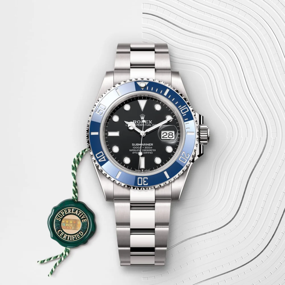 Rolex Submariner Date Oyster, 41 mm, bílý zlato M126619LB-0003