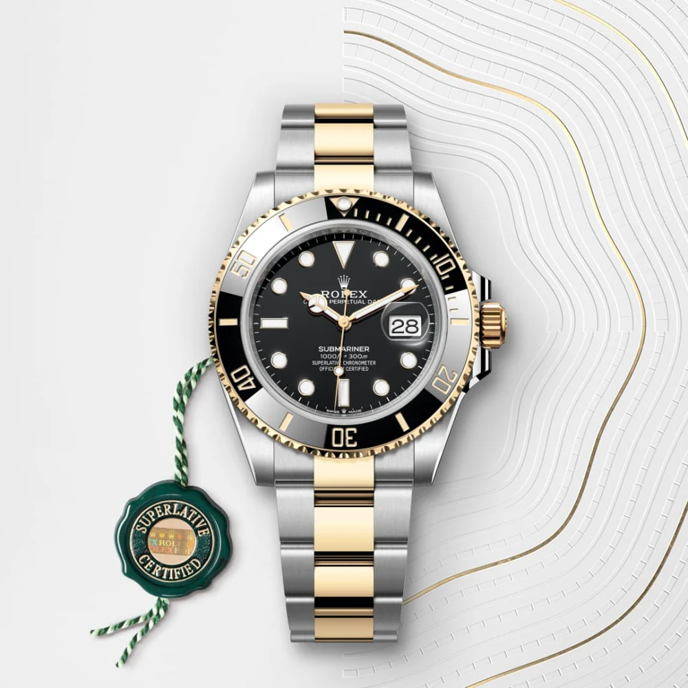 Rolex Submariner Date Oyster, 41 mm, Oystersteel a žluté zlato M126613LN-0002