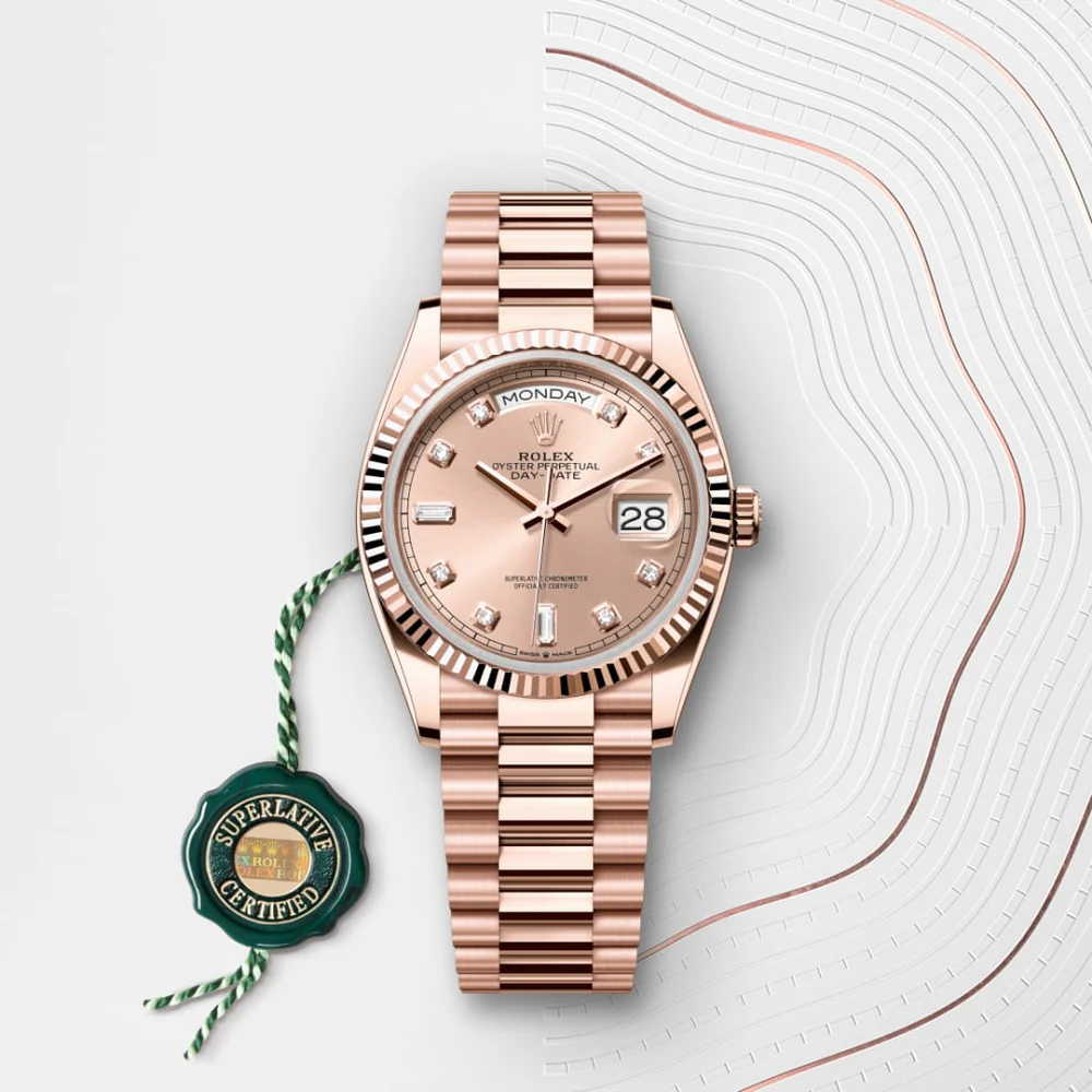 Rolex Day-Date 36 Oyster, 36 mm, Everose zlato M128235-0009