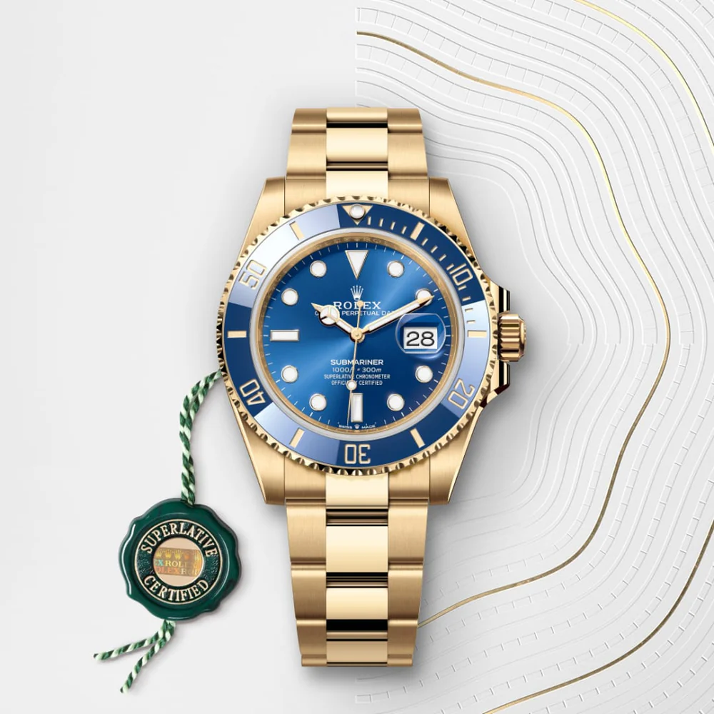 Rolex Submariner Date Oyster, 41 mm, žlté zlato M126618LB-0002