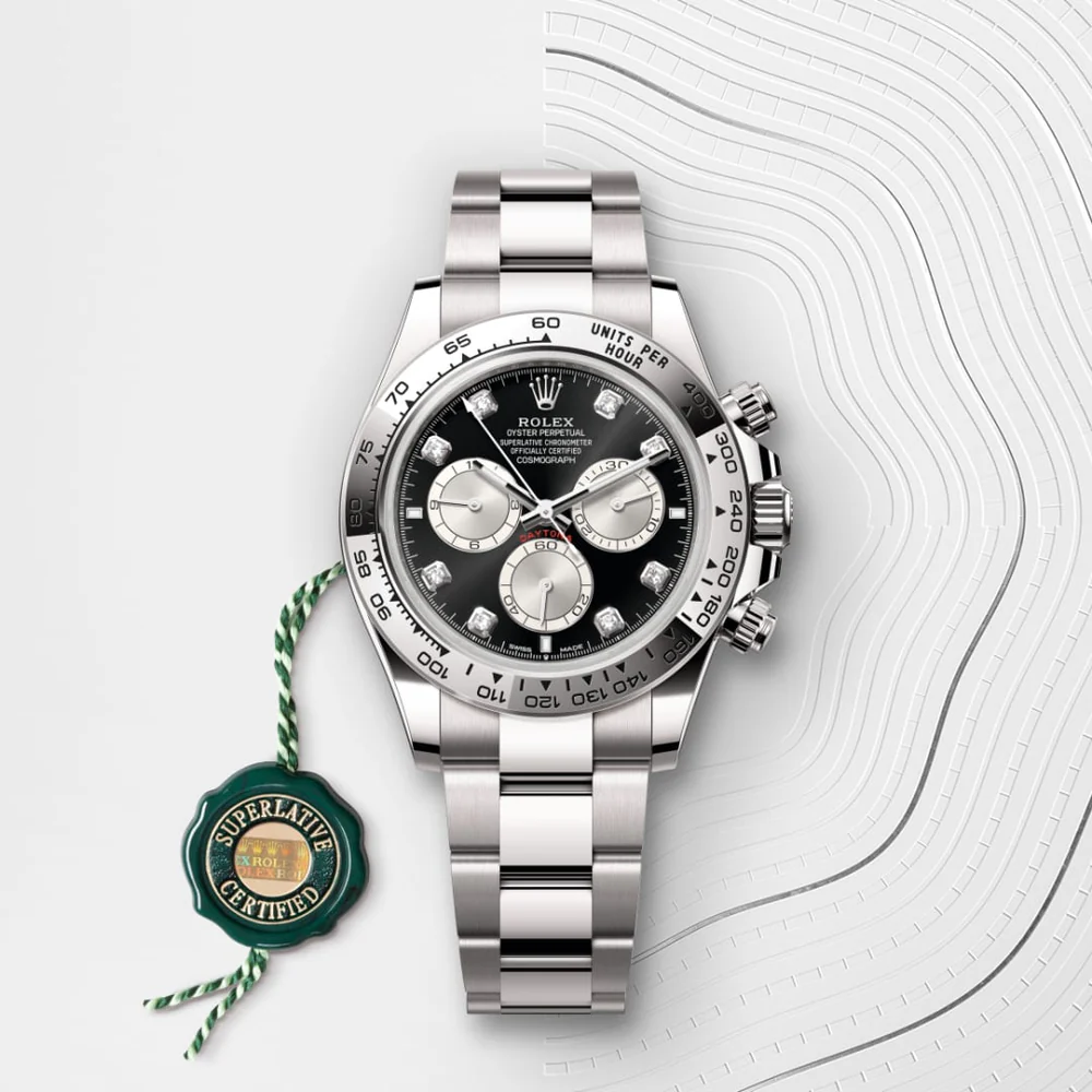 Rolex Cosmograph Daytona Oyster, 40 mm, biele zlato M126509-0002