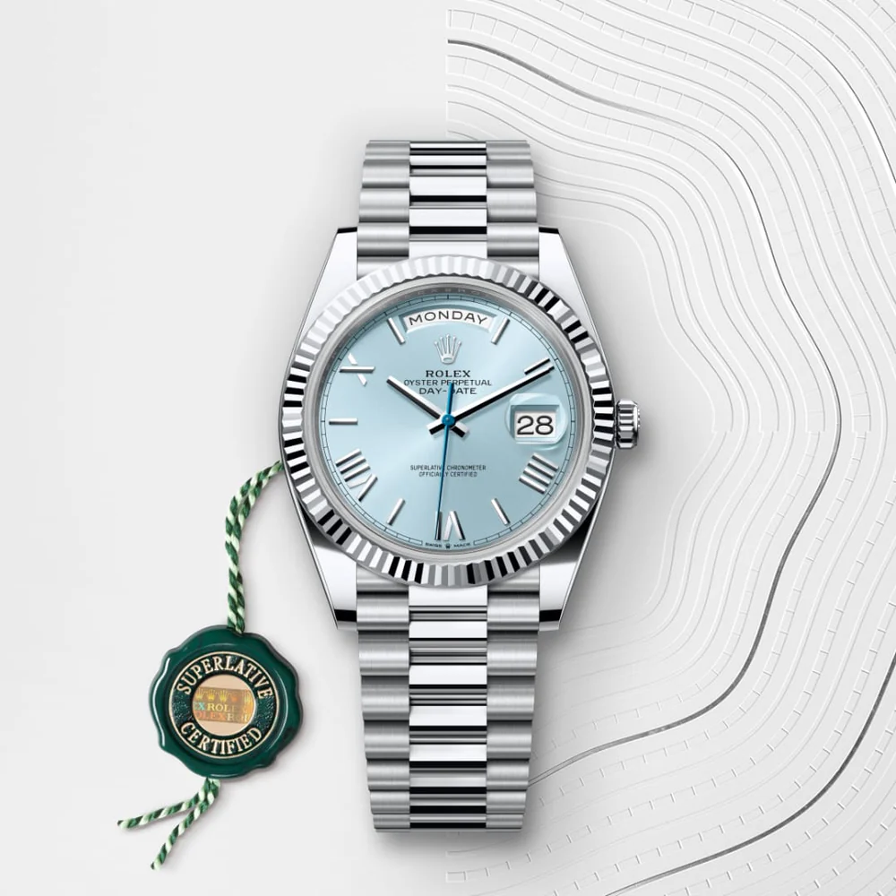 Rolex Day-Date 40 Oyster, 40 mm, platina