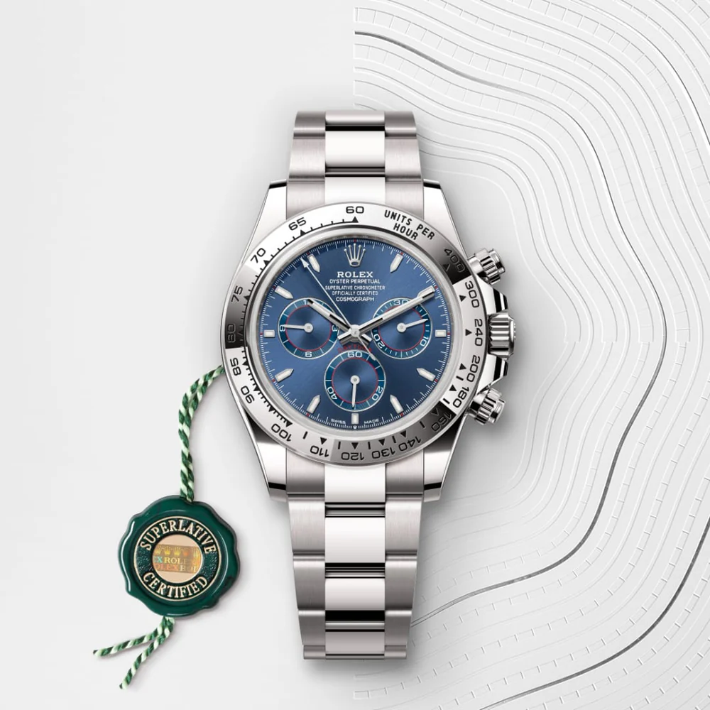 Rolex Cosmograph Daytona Oyster, 40 mm, biele zlato M126509-0005