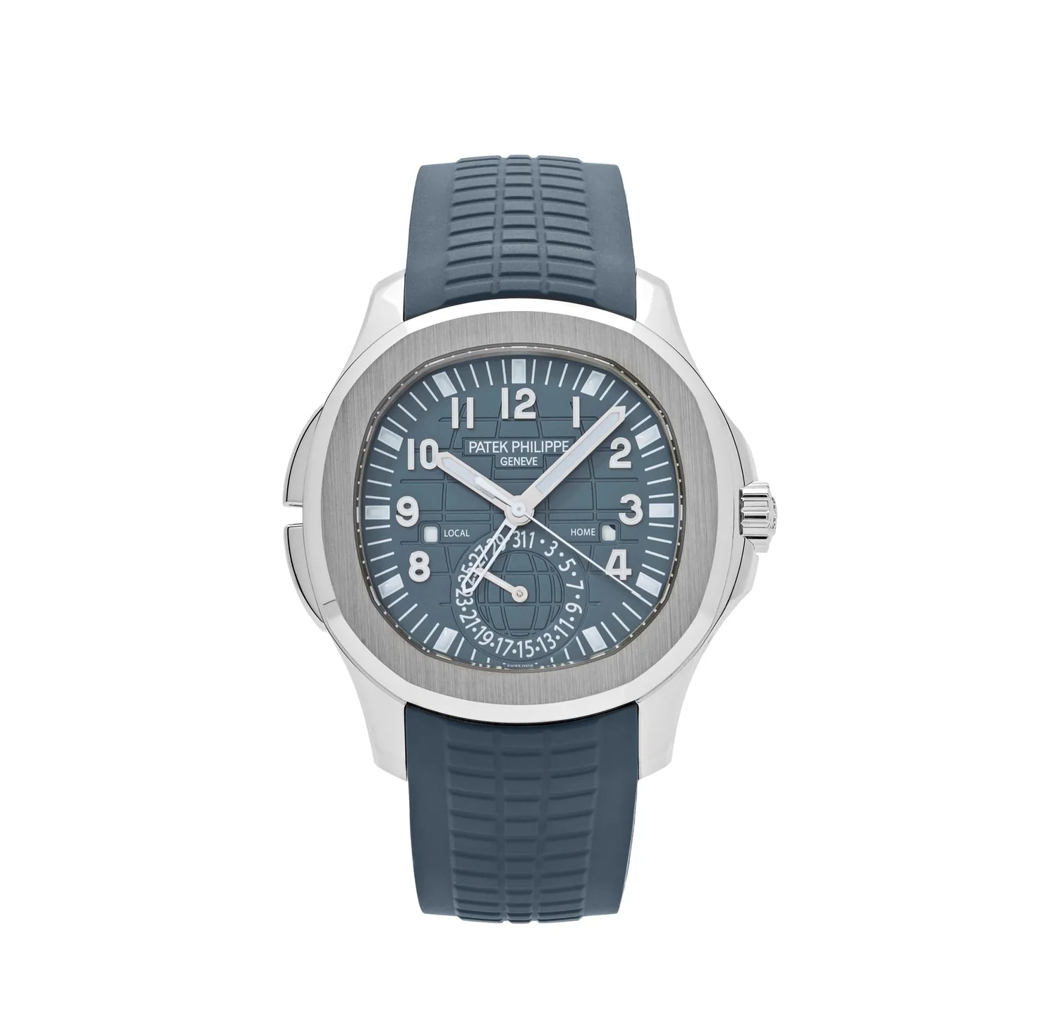 Patek Philippe Aquanaut 5164G-001 'Travel Time' biele zlato modro-šedý ciferník (2025)