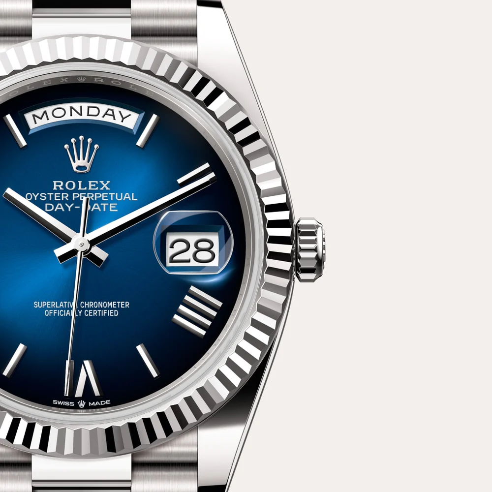 Rolex Day-Date 40 Oyster, 40 mm, biele zlato M228239-0076