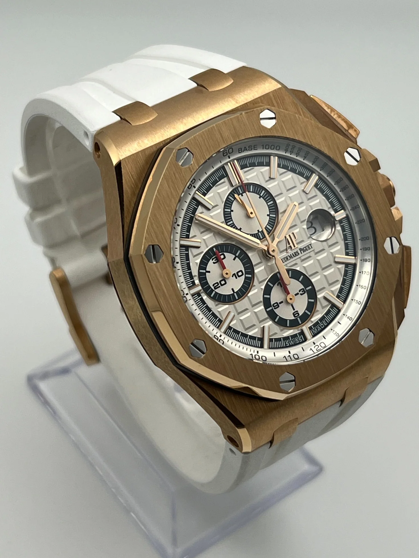 Audemars Piguet Royal Oak Offshore 26408OR.OO.A010CA.01 'Summer' Chronograph Růžové zlato Bílý ciferník Limitovaná edice 500 (2017)