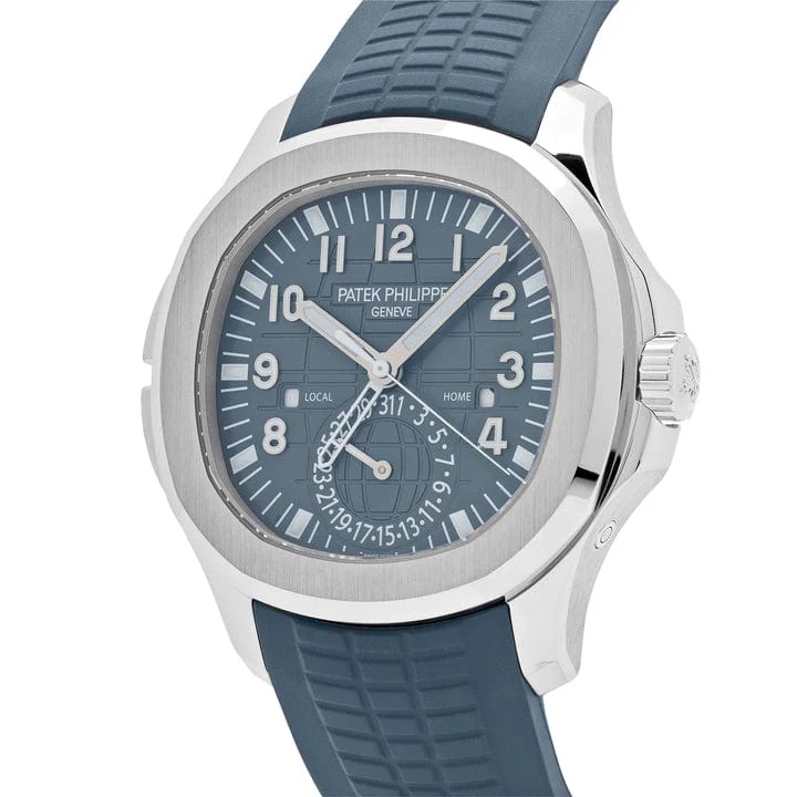 Patek Philippe Aquanaut 5164G-001 'Travel Time' Biele zlato Modro-šedý ciferník (2025)