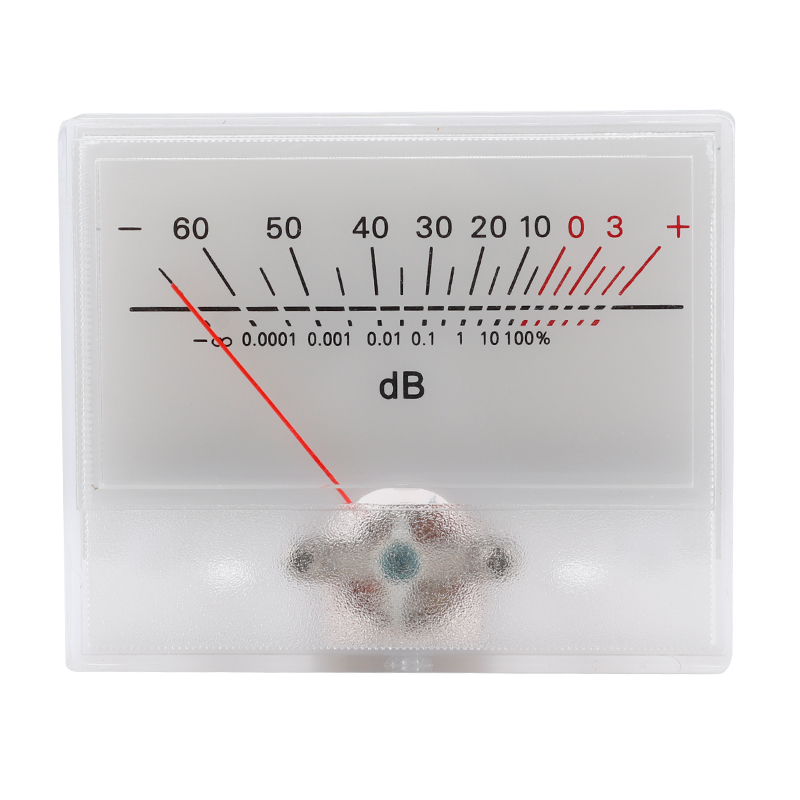 Analog VU Meter Audio Level Indicator with Backlight for Amplifier Stereo Sound Displa