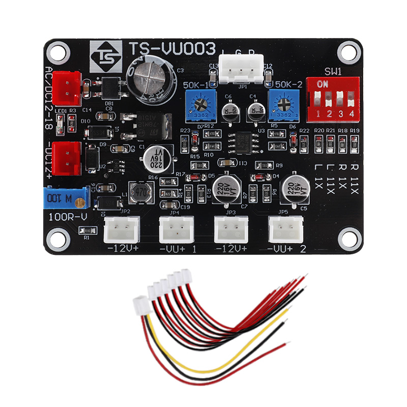 High Low Frequency Access DB VU Level Meter Driver Board With Adjustable Brightness Backlight For Tube Amplifier Chassis