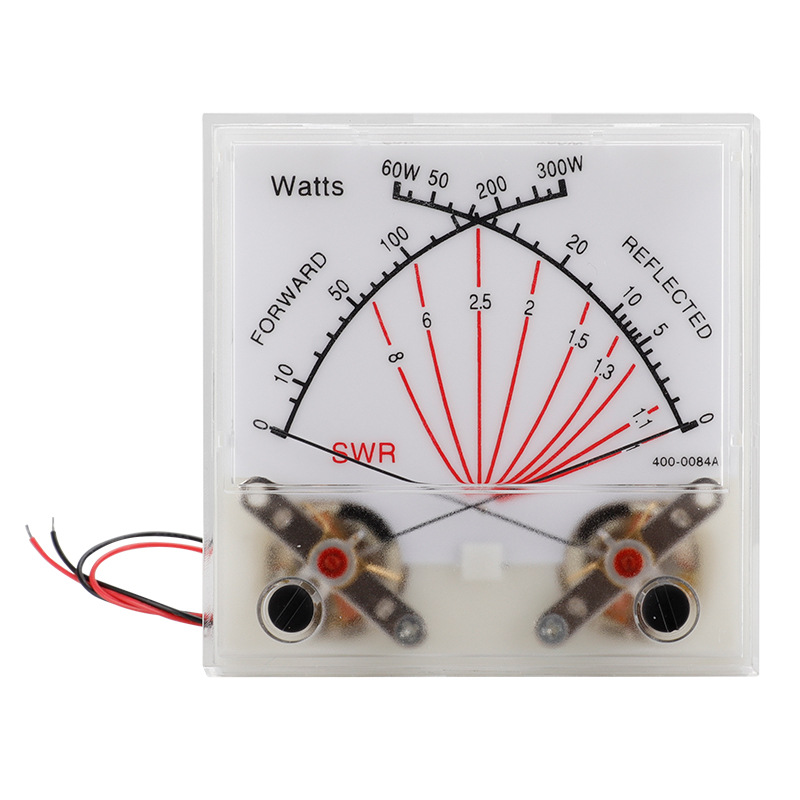 Dual 60/300W Power Meter Transmitter Standing Wave Meter Head Radio SWR Watt Meter with Backlight 1-Year Warranty