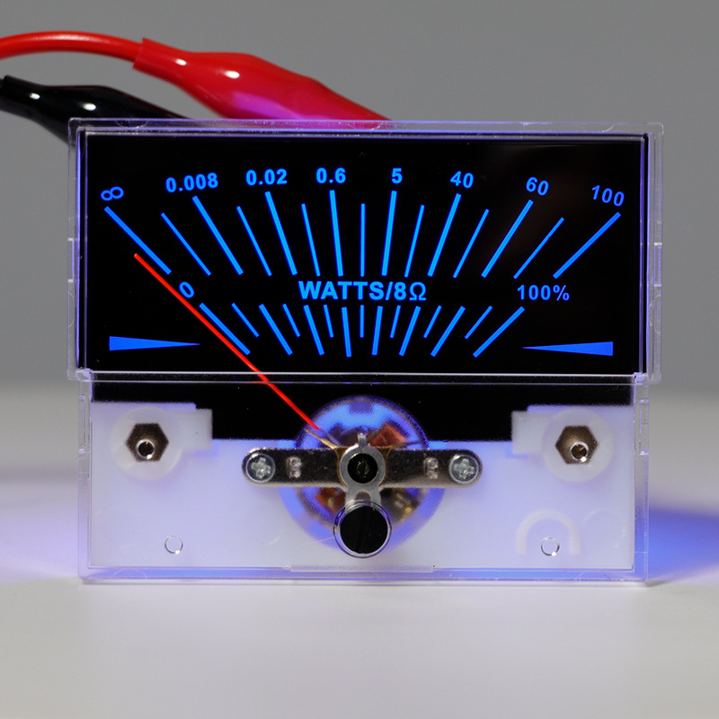 High-Precision Analog Audio Vu Meter Power LED Display for Amplifier Level Signal Stereo DB Indicator with Bo Music Light
