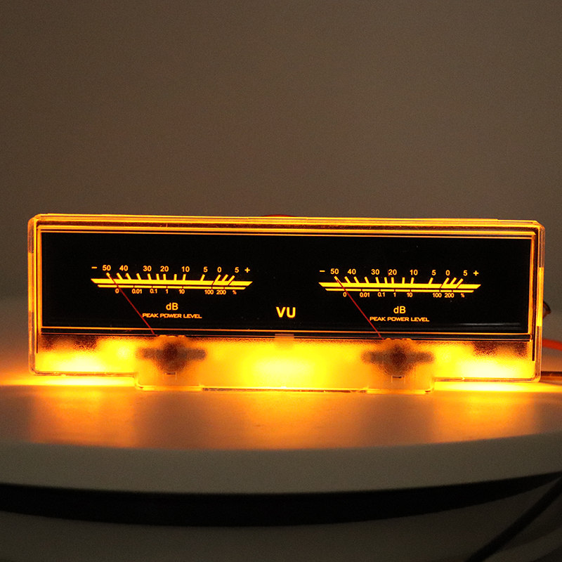 Large Analog VU Meter RGB Audio Level Display Music Spectrum