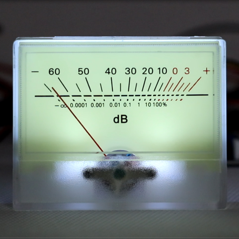 Analog VU Meter Audio Level Indicator with Backlight for Amplifier Stereo Sound Displa