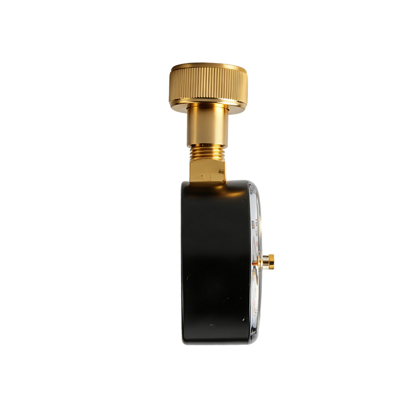 Water Pressure Test Gauge, 0-10 Bar (0-140 PSI), EN837-1, 1/2" Brass Thread Pressure Gauge for Household Pipe Pressure Testing