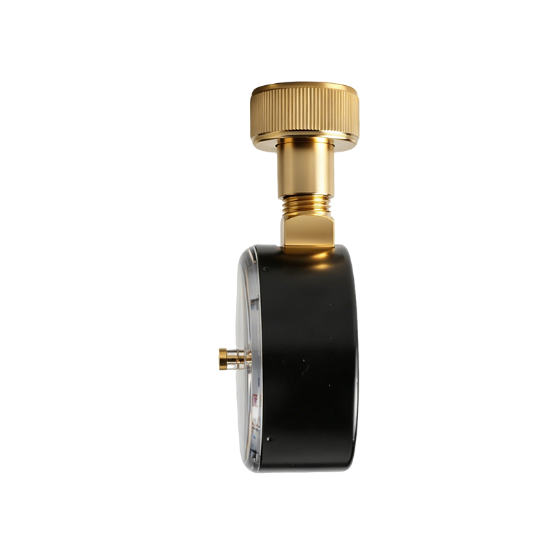 Water Pressure Test Gauge, 0-10 Bar (0-140 PSI), EN837-1, 1/2" Brass Thread Pressure Gauge for Household Pipe Pressure Testing