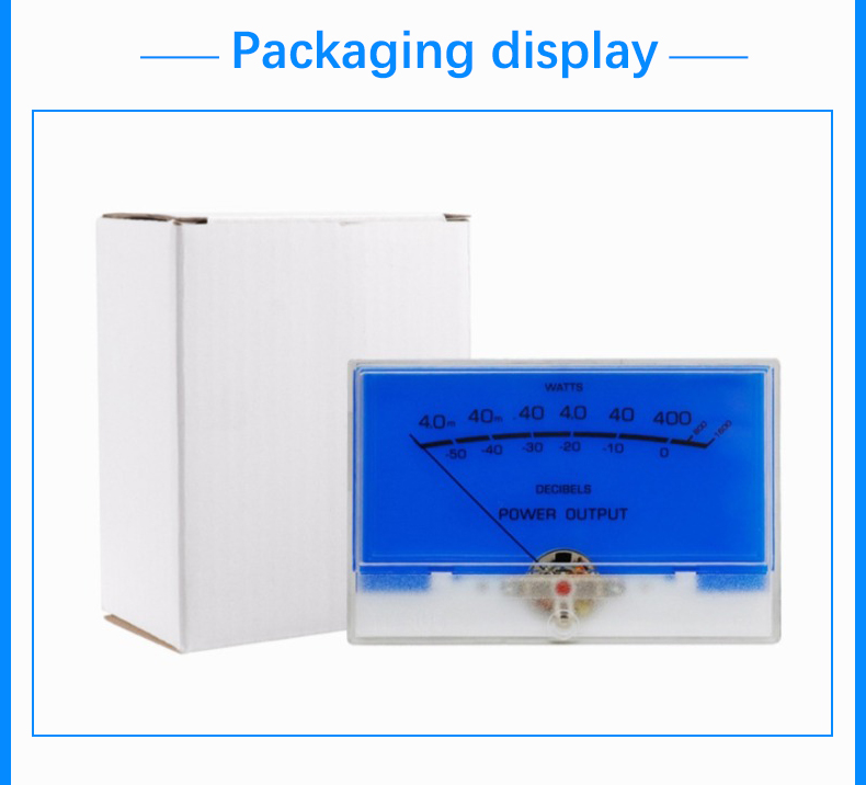 Customizable TN-105 Stereo Analog VU Meter Audio Power Level dB Panel for Amplifier Mixer Studio Equipment