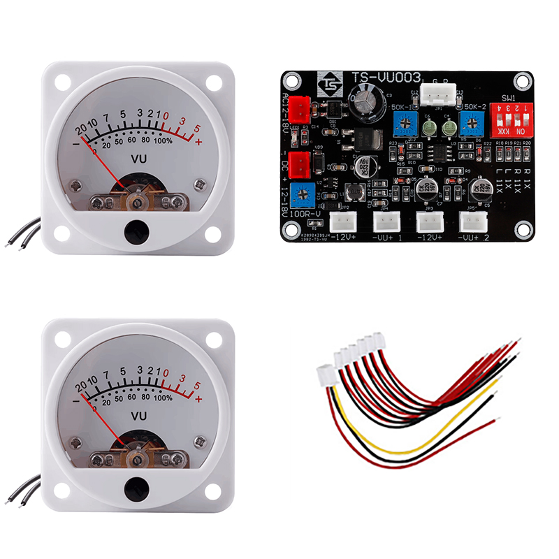 45mm Digital DB Gallows Amplifier LED Backlight Audio Meter Pointer Type Power Meter VU Level Meter Sound Volume Meter