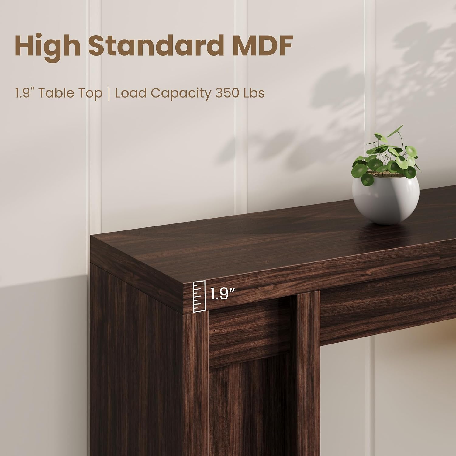70.9-Inch Entryway Table, Wooden Farmhouse Console Table, Thick Sofa Table Behind Couch Table, Long Console Tables for Entryway Living Room