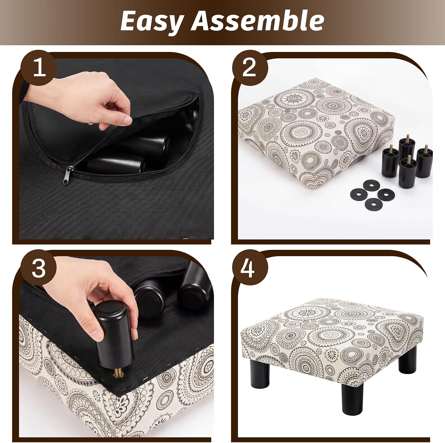 Small Foot Rest Stool Ottoman