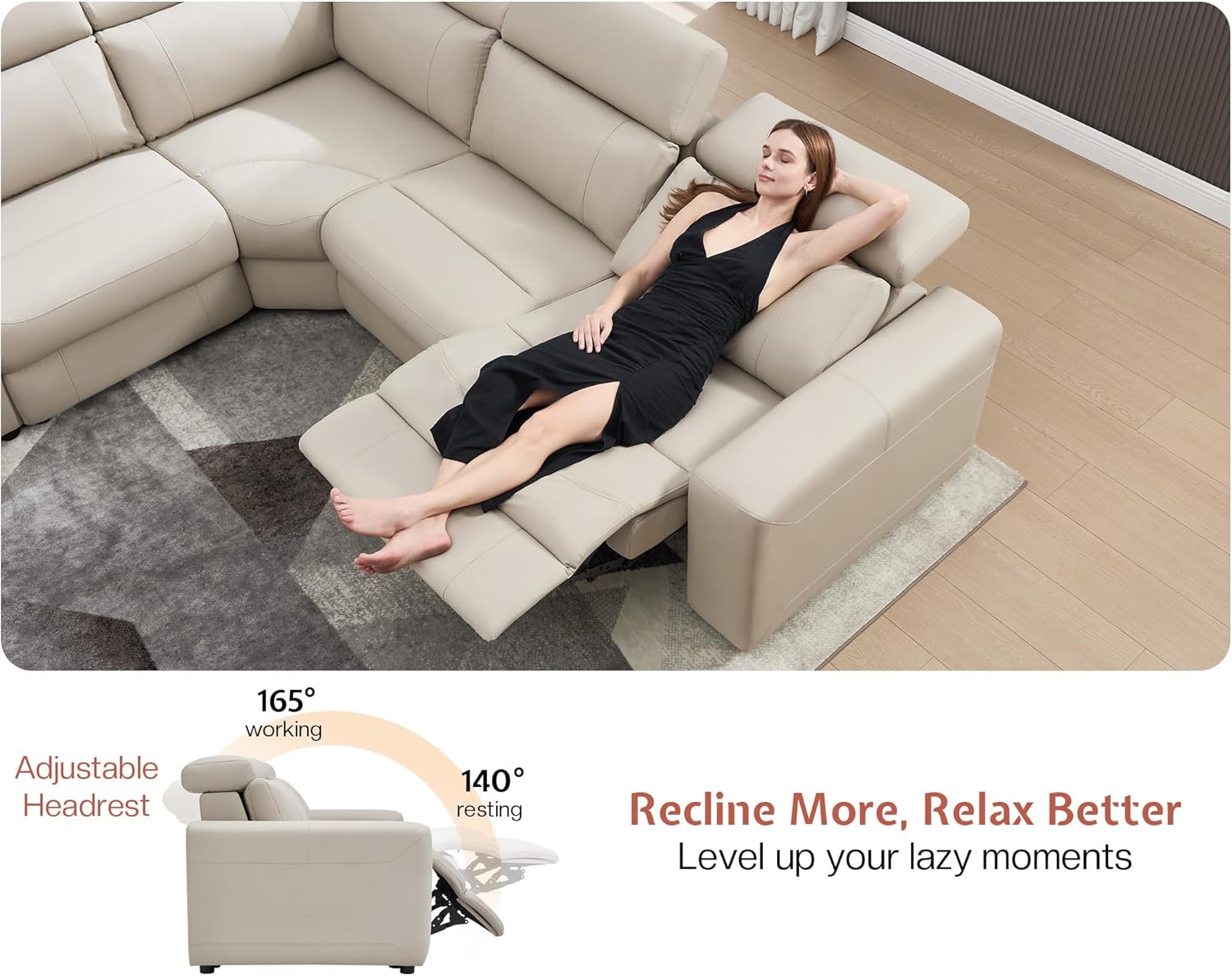 Reclining Sectional, Sectional Recliner, Leather Reclining Sectional