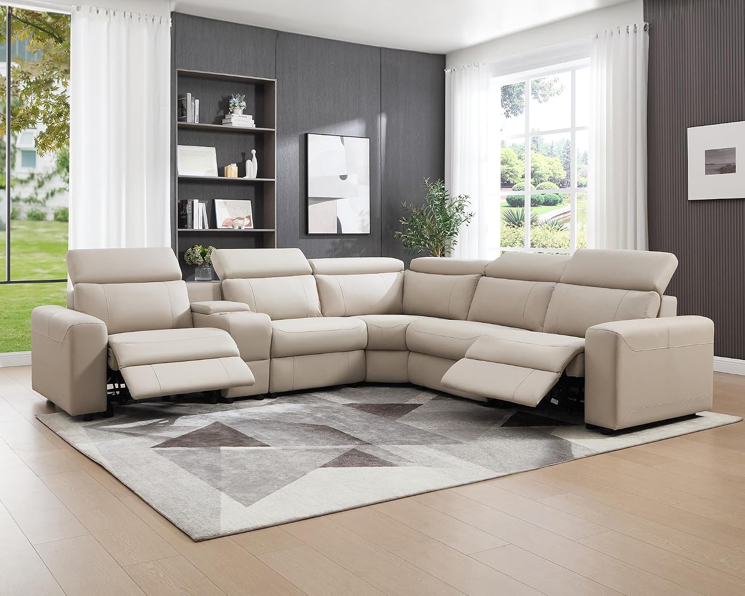 Reclining Sectional, Sectional Recliner, Leather Reclining Sectional