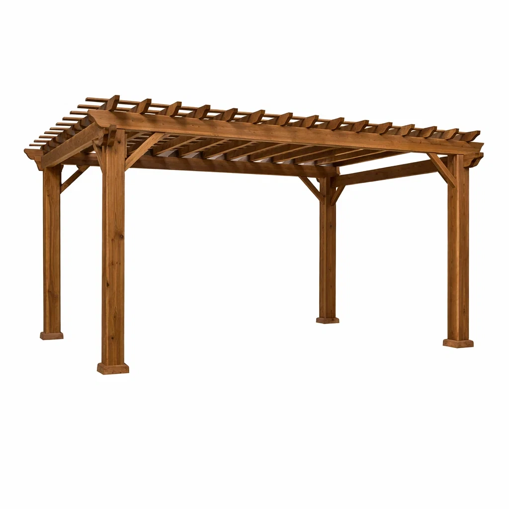 Pergola de jardin en bois massif 400 x 300 x 220 cm-homestyleo