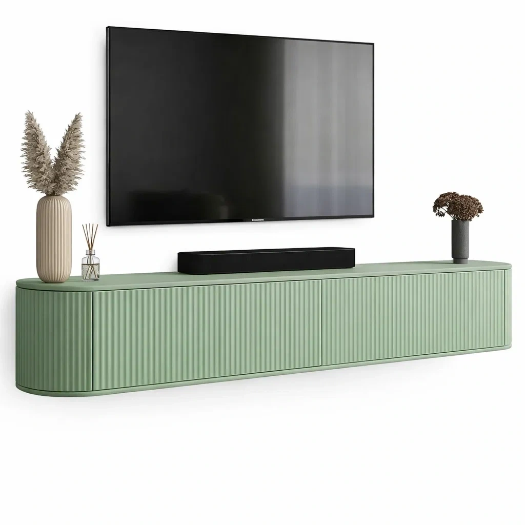 Modern Ribbed TV Stand Cabinet-urbinoo