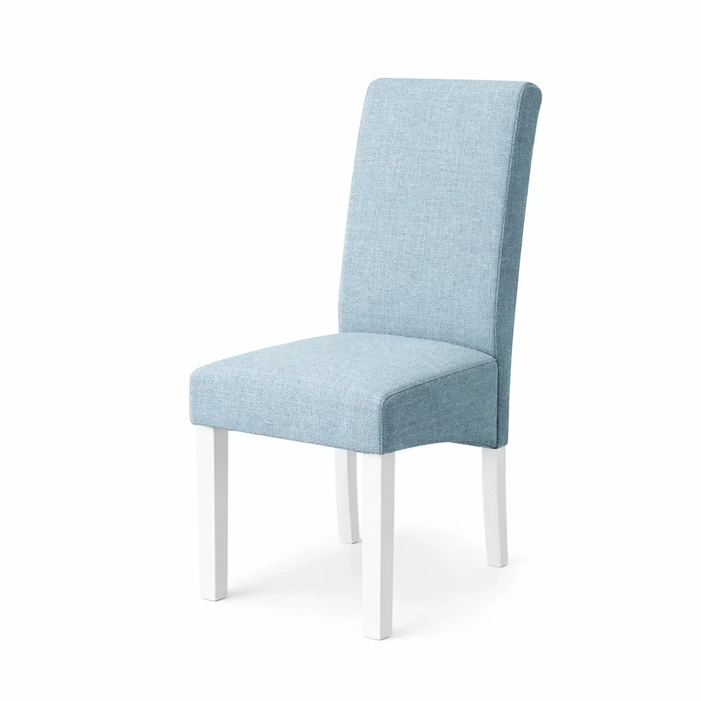 Fabric Dining Chair with Solid Wood Legs-urbinoo