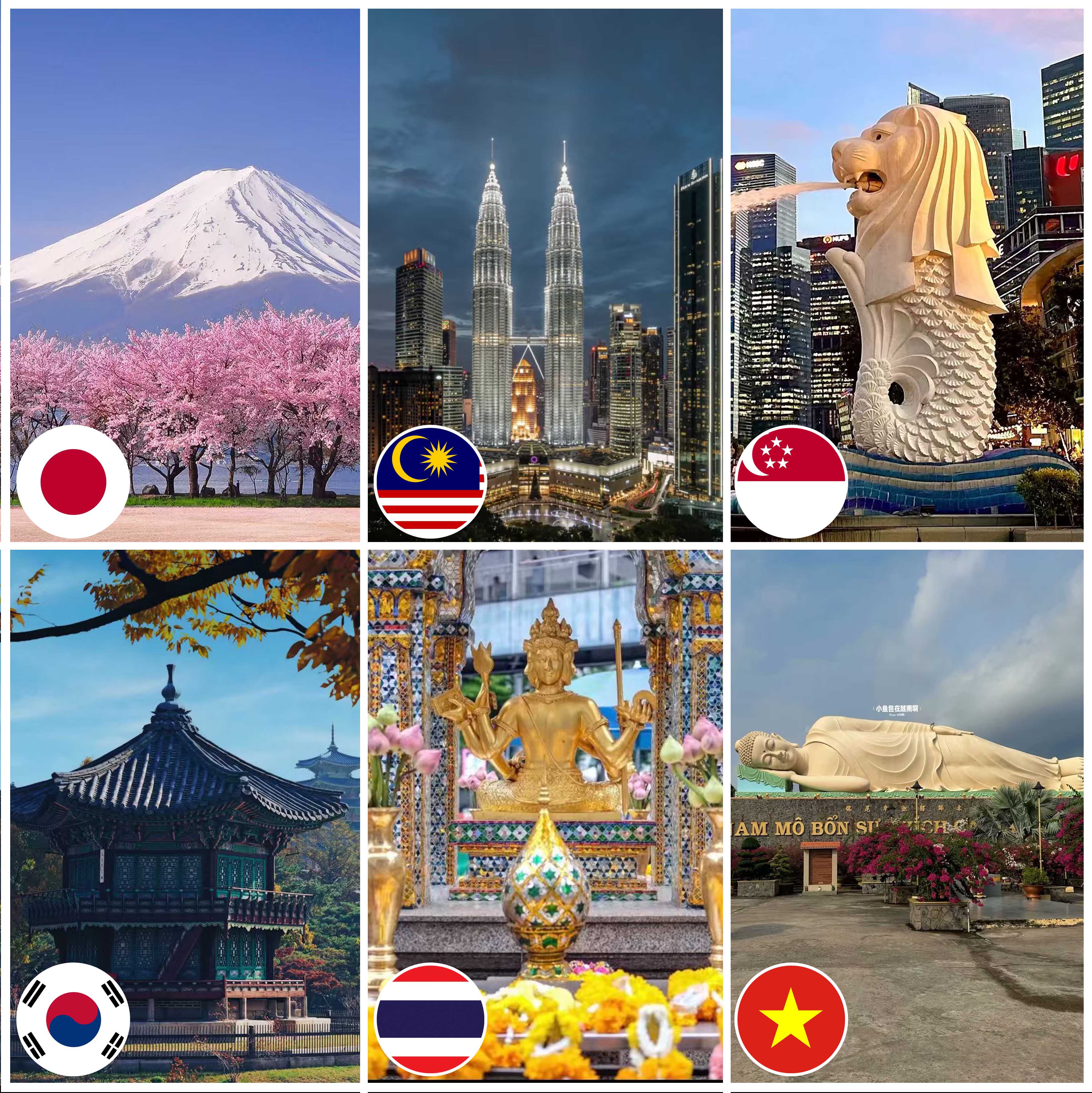 【8 Asian countries:China&Japan&Malaysia&Singapore&South Korea&Thailand&Vietnam&Indonesia】Unlimited speed digital eSIM cards, starting from just $1.99