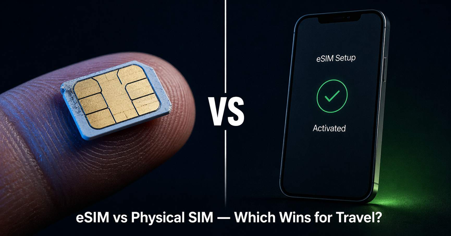 eSIM vs physical SIM card comparison for international travel in 2026
