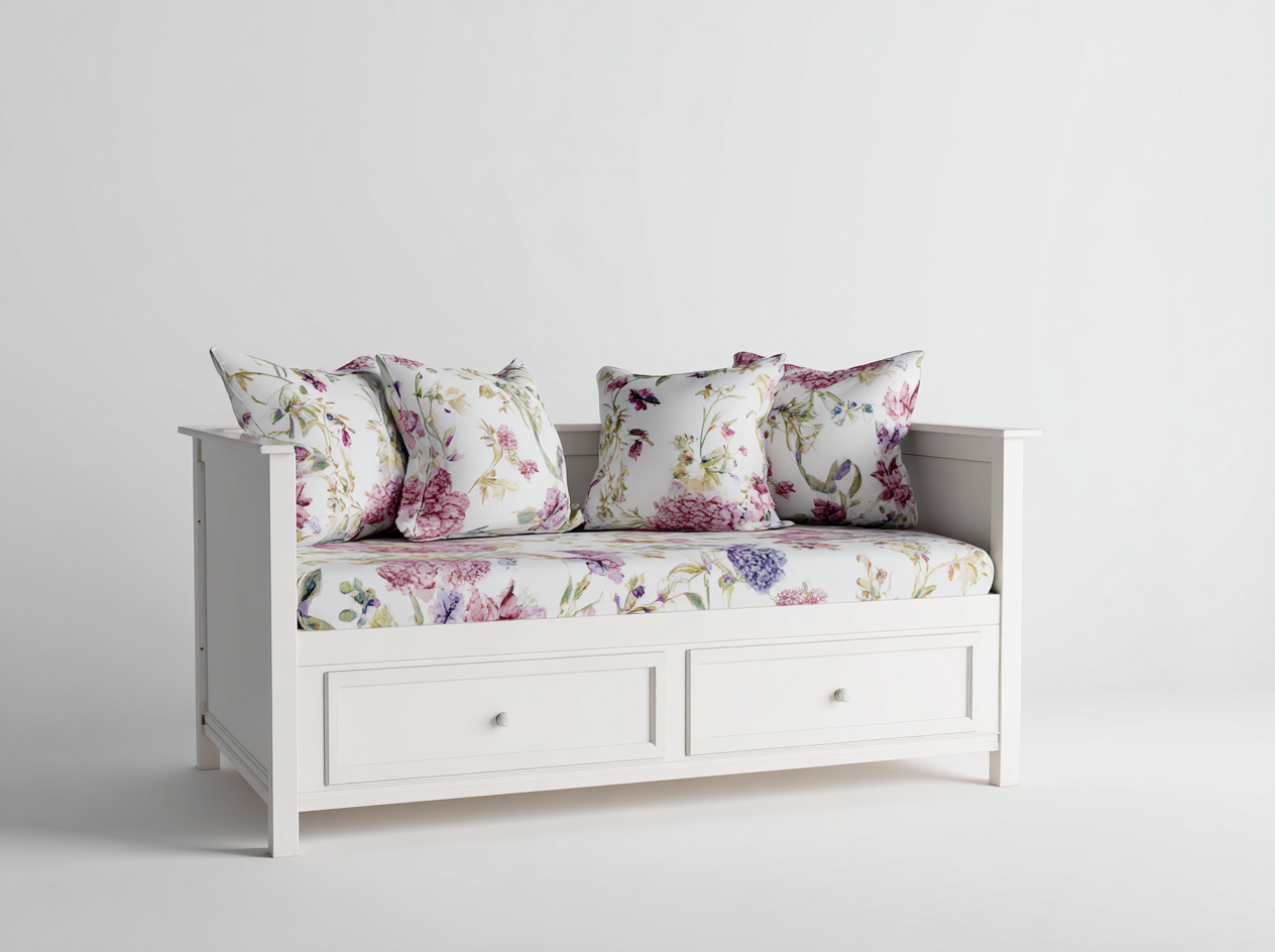 Sofás cama madera con cajones 195x90x85 cm - blanco - estilo clásico funcional-Cozymyhaus