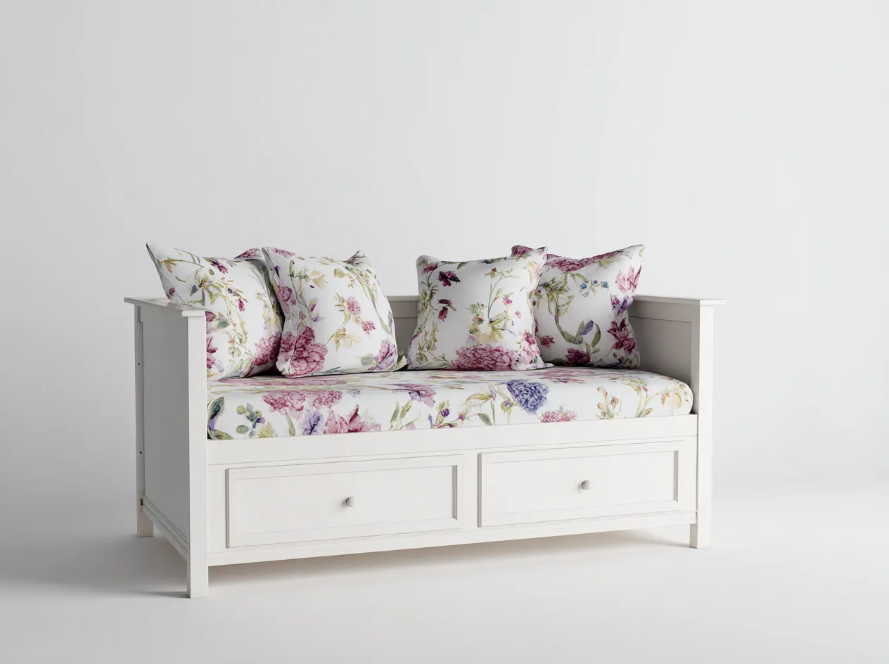 Sofás cama madera con cajones 195x90x85 cm - blanco - estilo clásico funcional-Cozymyhaus