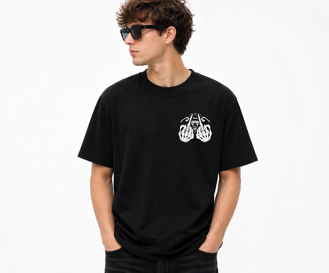 Badass Graphic T-Shirt – “F*ck Around and Find Out” Skull Back Print Tee